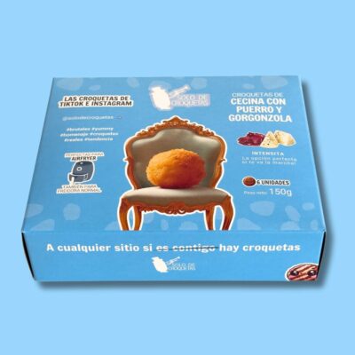 Croquetas de cecina queso gorgonzola y puerro (2 uds) (copia)