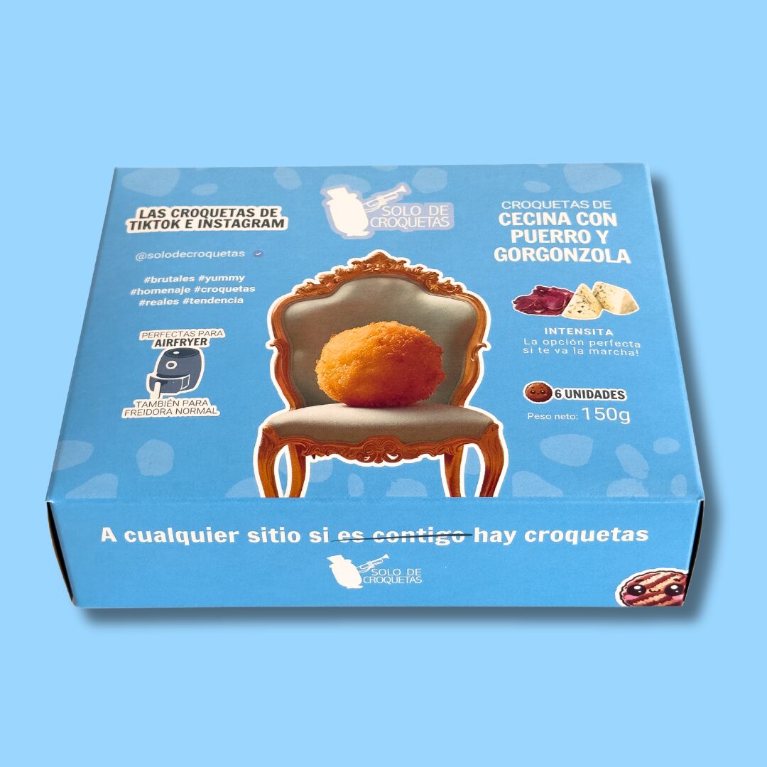 Croquetas de cecina queso gorgonzola y puerro (2 uds) (copia)